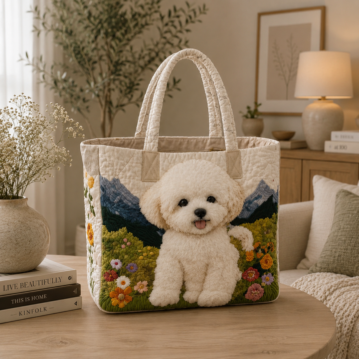 Sac fourre-tout matelassé - Chien Enchanté