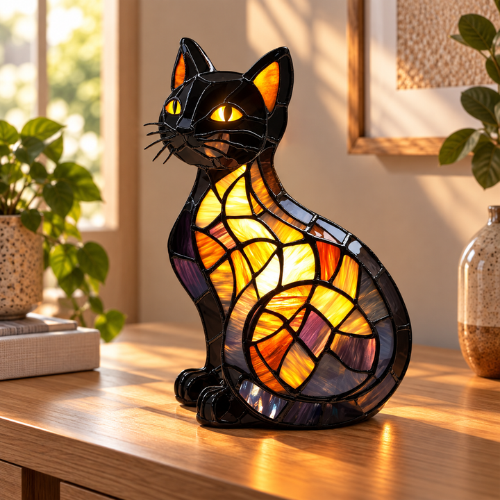 Chat Radieux à Minuit