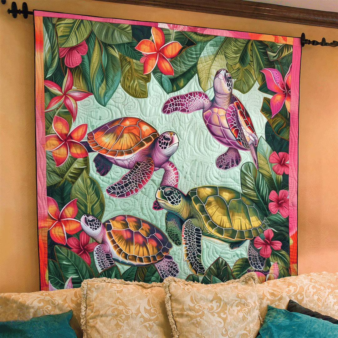 Tenture de Quilt Artistique Voyage Océanique NCU0TL907