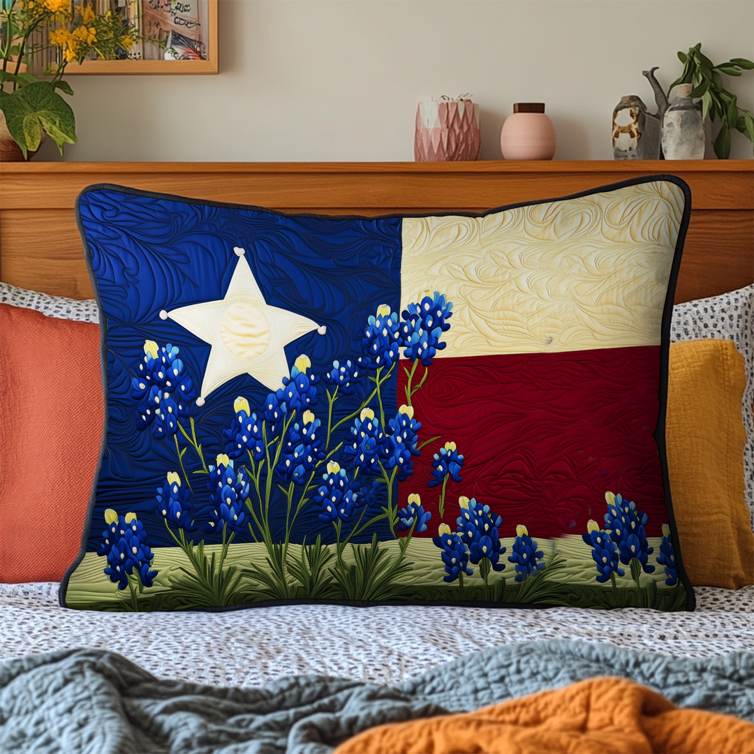 Taie d'oreiller en patchwork Texas Pride NCU0NT5707