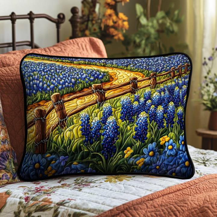 Housse de coussin matelassée Bluebonnet Trail NCU0NT6031