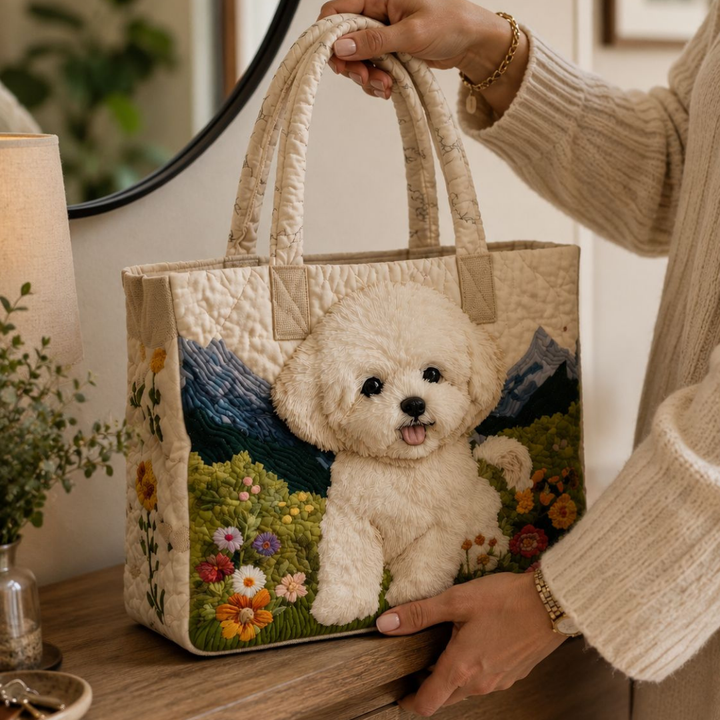 Sac fourre-tout matelassé - Chien Enchanté