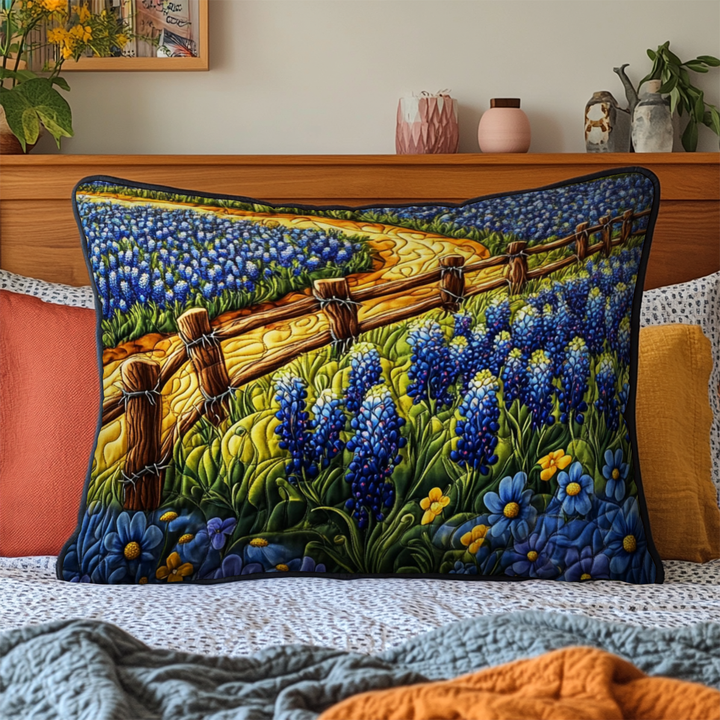 Housse de coussin matelassée Bluebonnet Trail NCU0NT6031