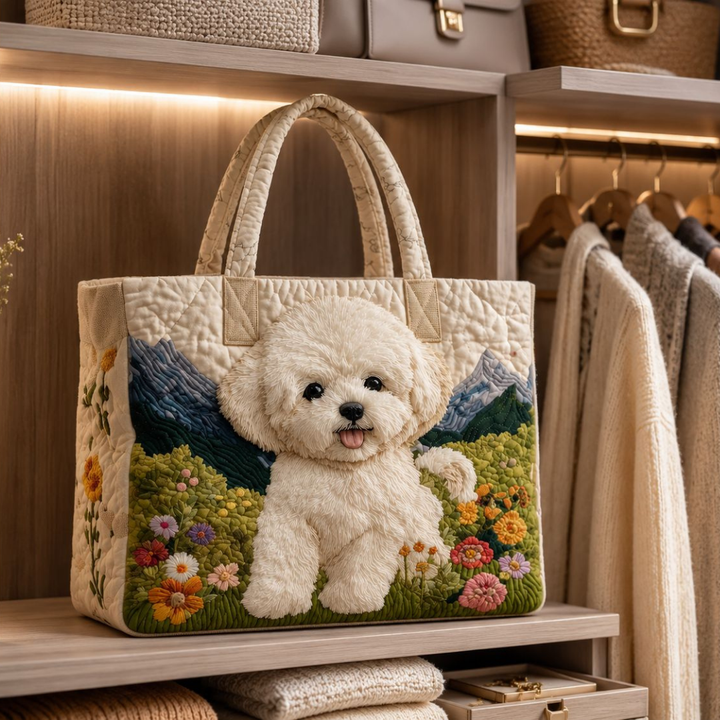 Sac fourre-tout matelassé - Chien Enchanté