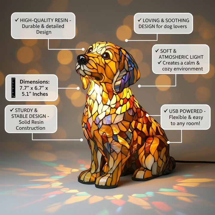 Figurine de Lily, le Golden Retriever Spirituel
