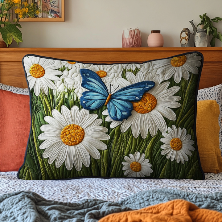 Housse de Coussin Matelassée Jardin de Papillons NCU0NT6035