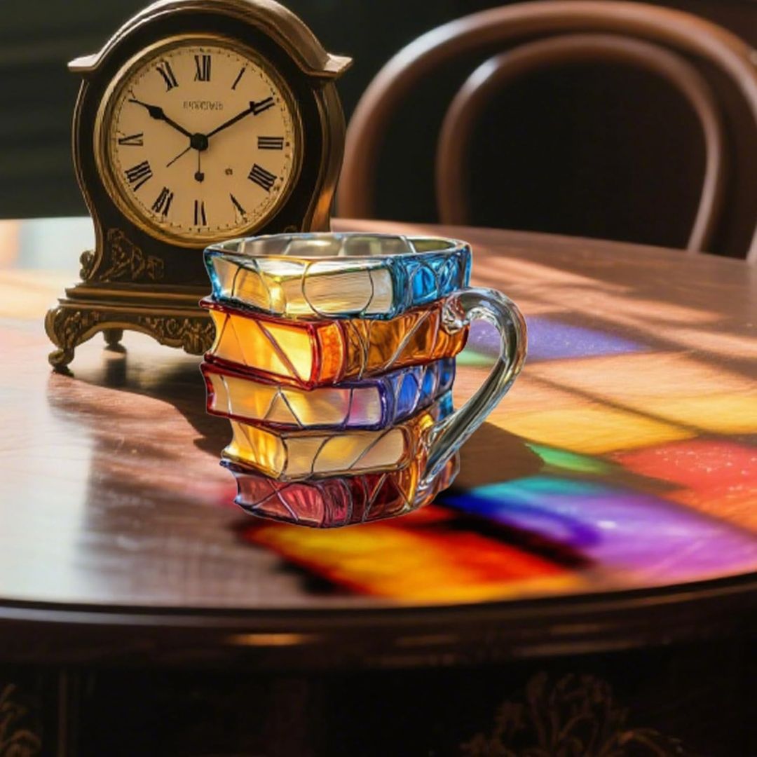 Tasse Unique en 3D Fait Main pour les Passionnés de Lecture
