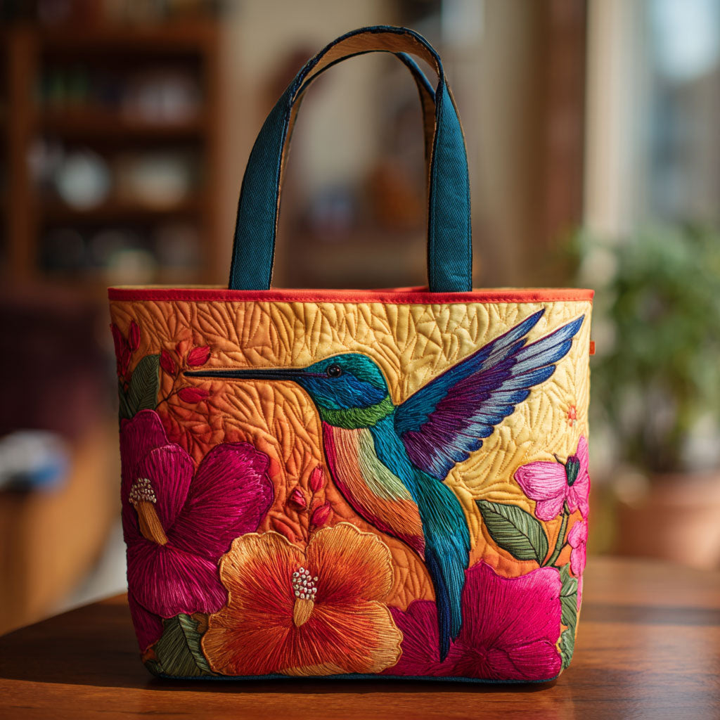 Sac fourre-tout matelassé Hibiscus Hummingbird CW2209024CL