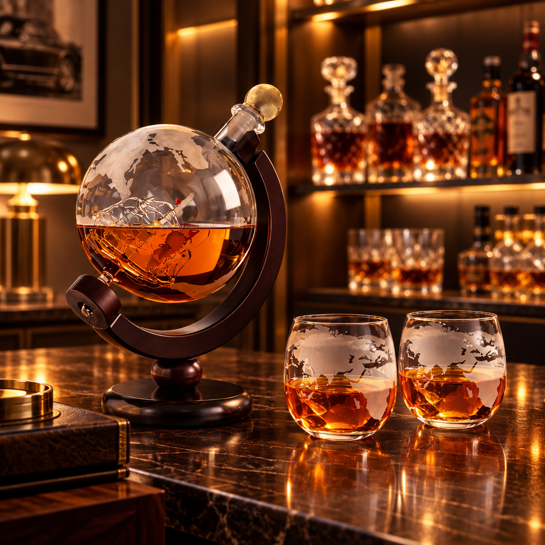 Carafe à Whisky – Édition Carte du Monde