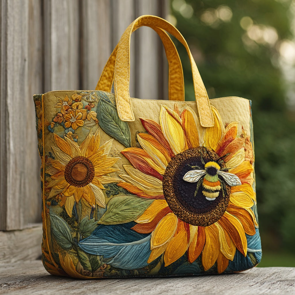 Sac fourre-tout matelassé Bee Sunflower XR2411008CL