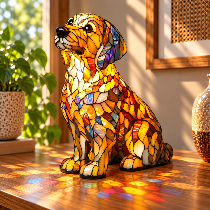 Figurine de Lily, le Golden Retriever Spirituel