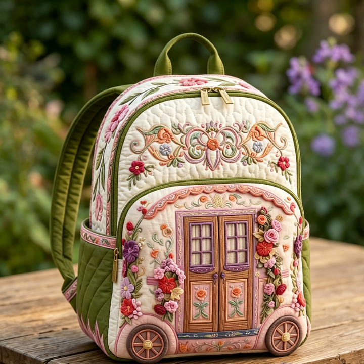 Sac à dos matelassé Floral Caravan