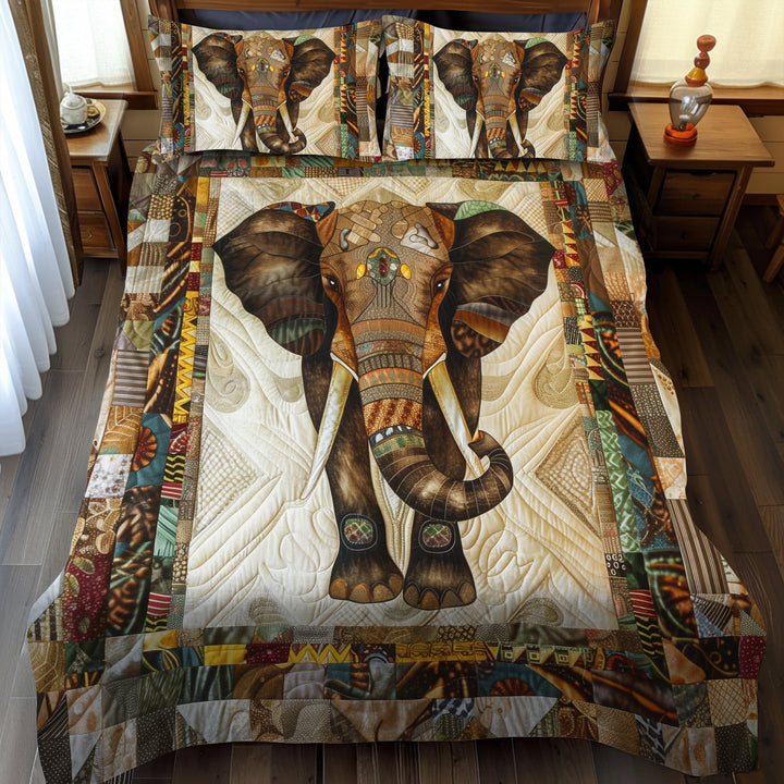 Ensemble de Literie Matelassé Éléphant