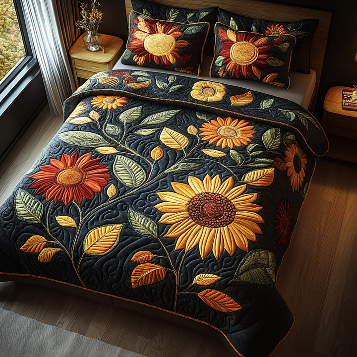 Ensemble de literie matelassé 3 pièces Amber Glow