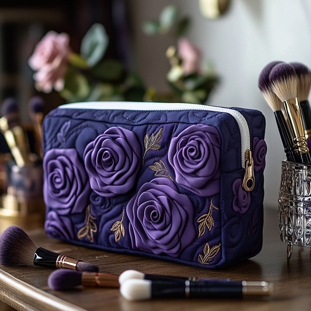 Trousse de Maquillage Matelassée Améthyste
