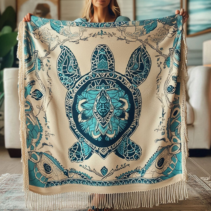 Couverture en Tissage Ancien Nageur