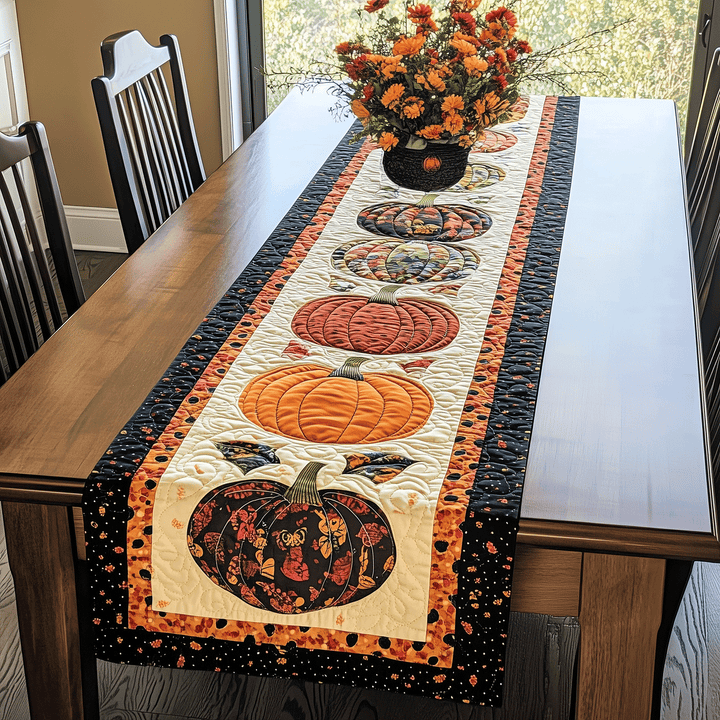 Chemin de Table Matelassé Citrouilles d'Automne NCU0TH1771