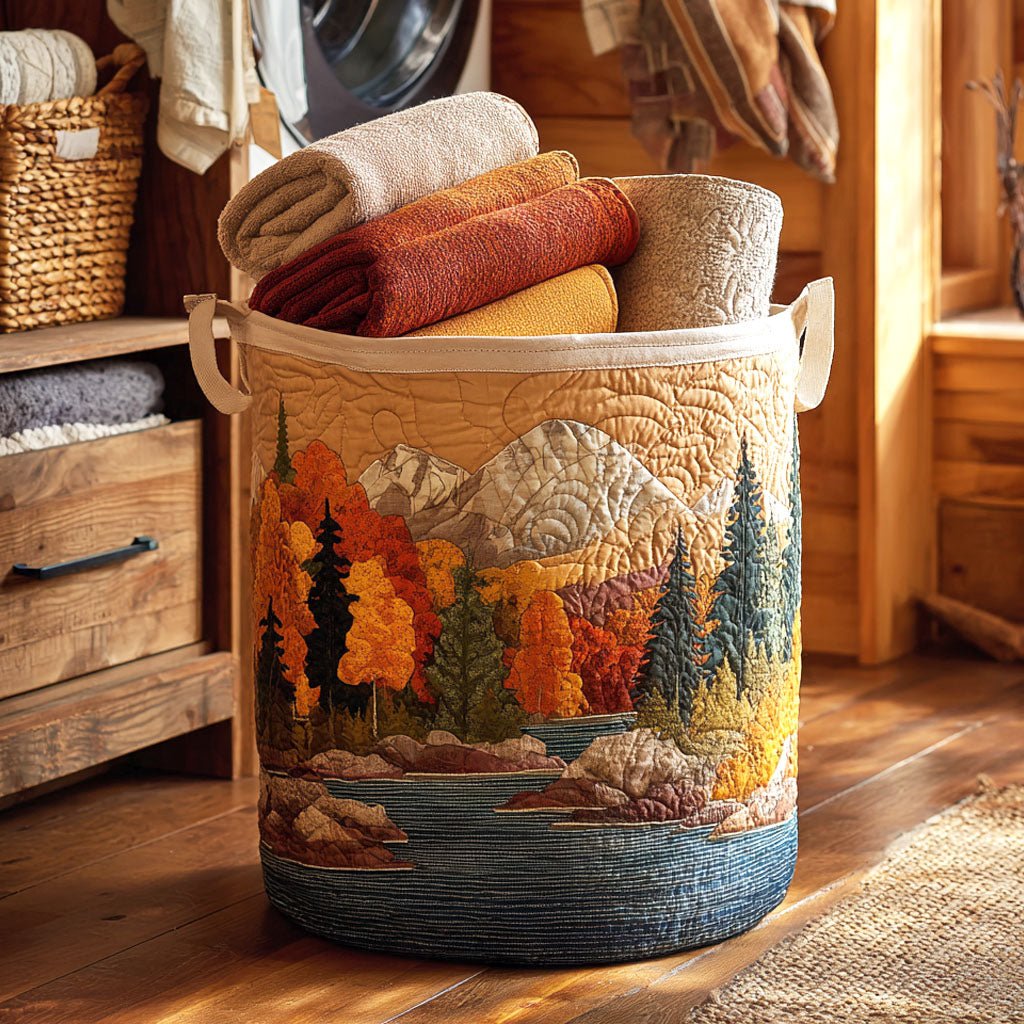 Panier à Linge Matelassé Rivière d'Automne NCU0NTV311