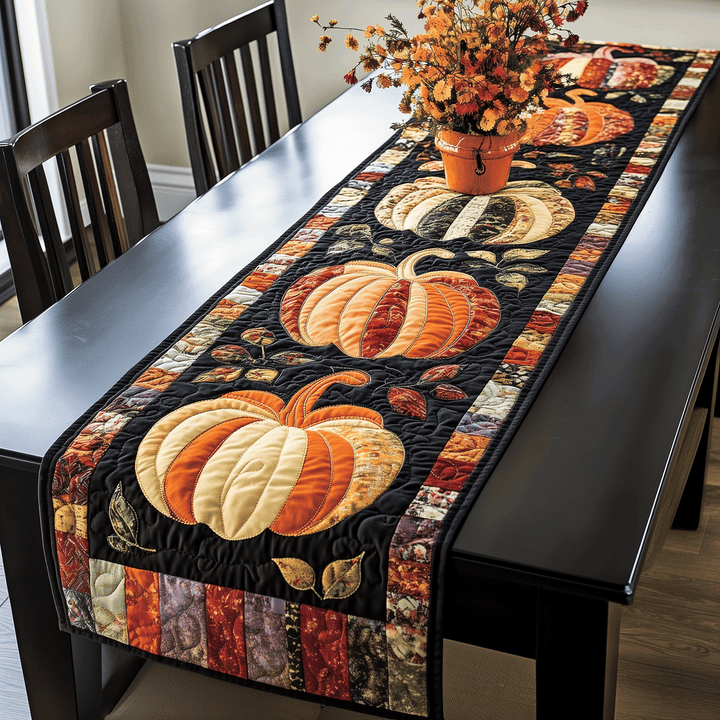 Couverture de Table Matelassée Automnale en Citrouille NCU0TH1731
