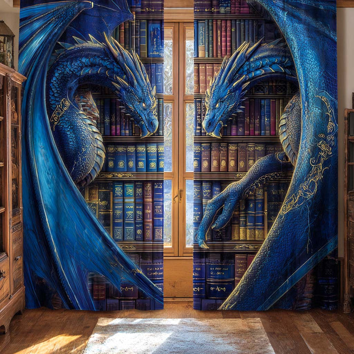 Rideaux Matelassés Serpents du Ciel Azure NCU0XD2175
