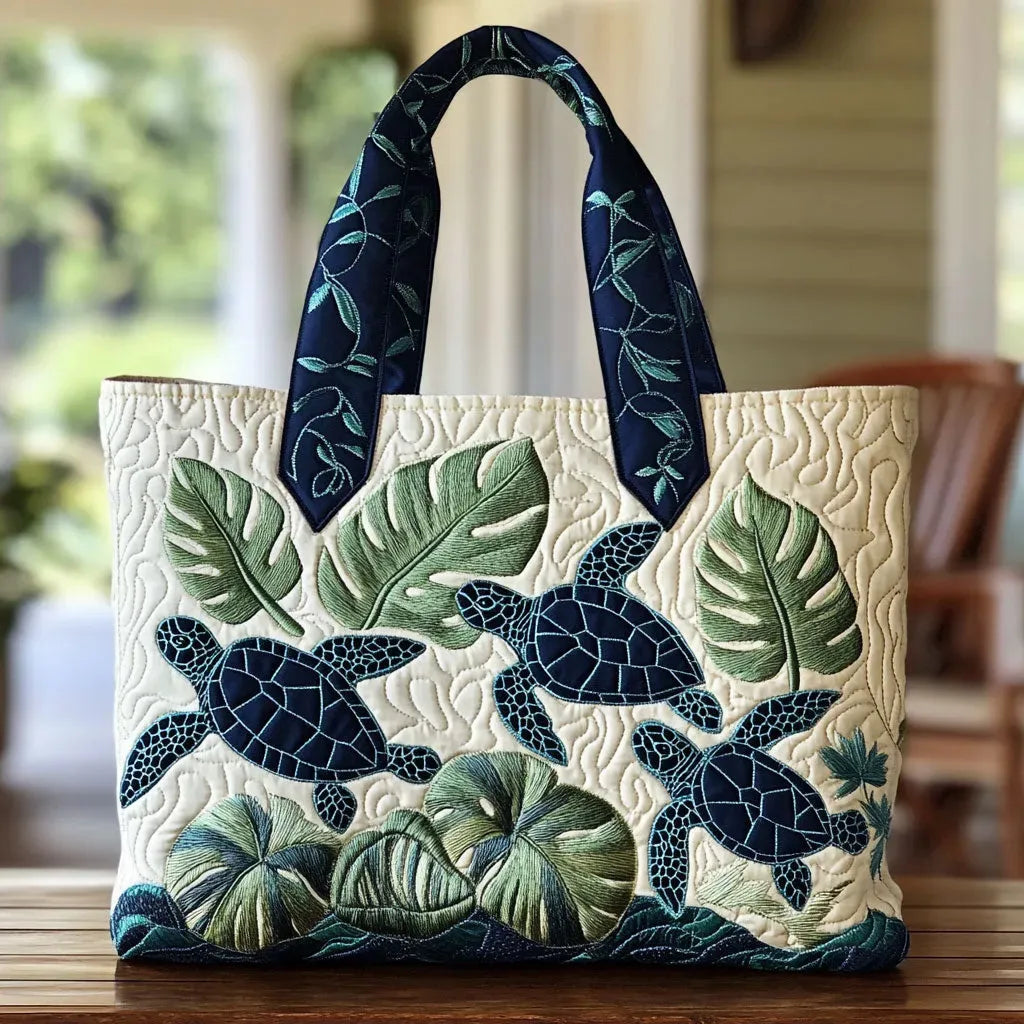 Sac fourre-tout matelassé - Grâce de la tortue de mer