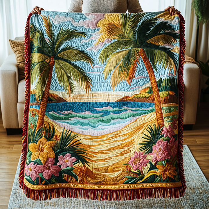 Couverture en Tissé Tranquille de Plage