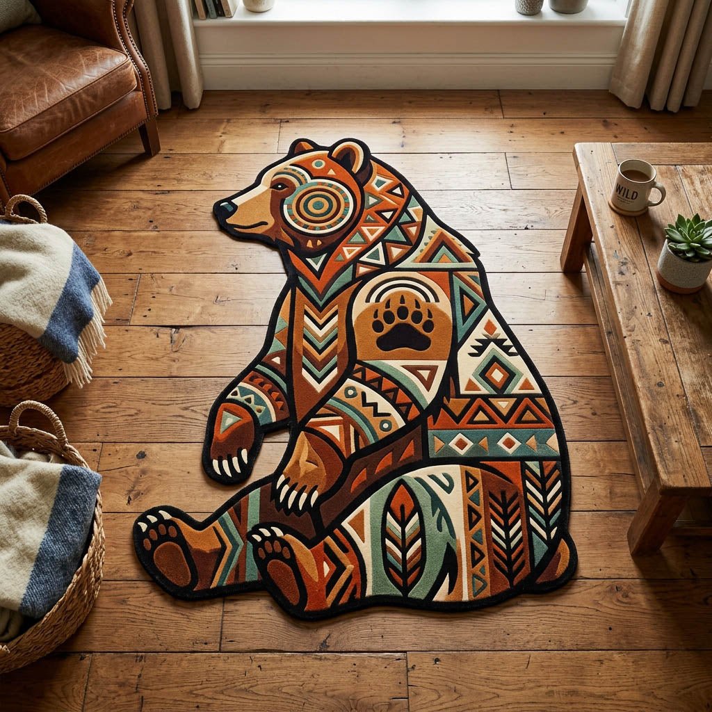 Tapis en forme personnalisée Esprit de l'Ours NCU0TD2631