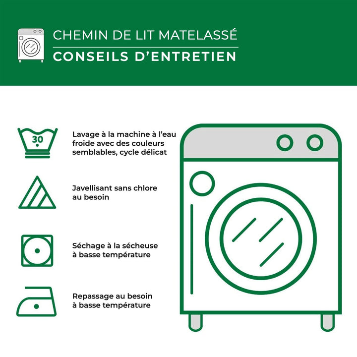 Couverture de lit matelassée Magnolia