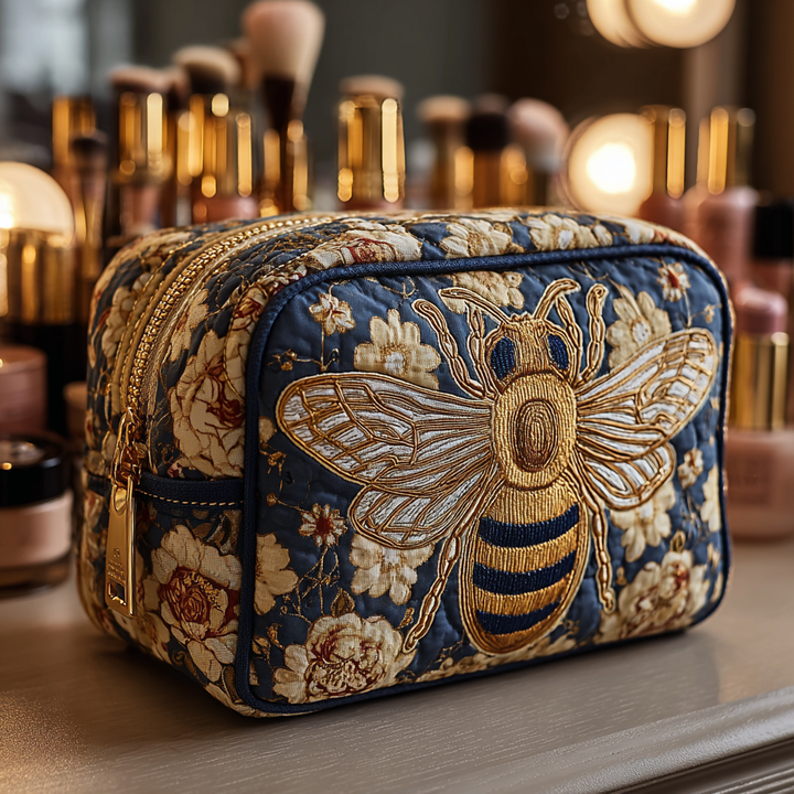 Trousse de Maquillage Matelassée Abeille