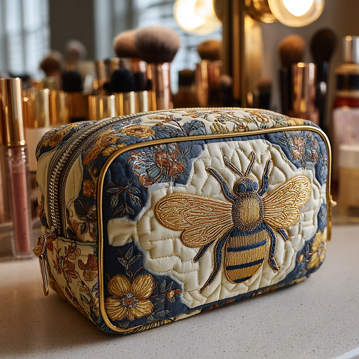 Trousse de maquillage matelassée Bee Delight