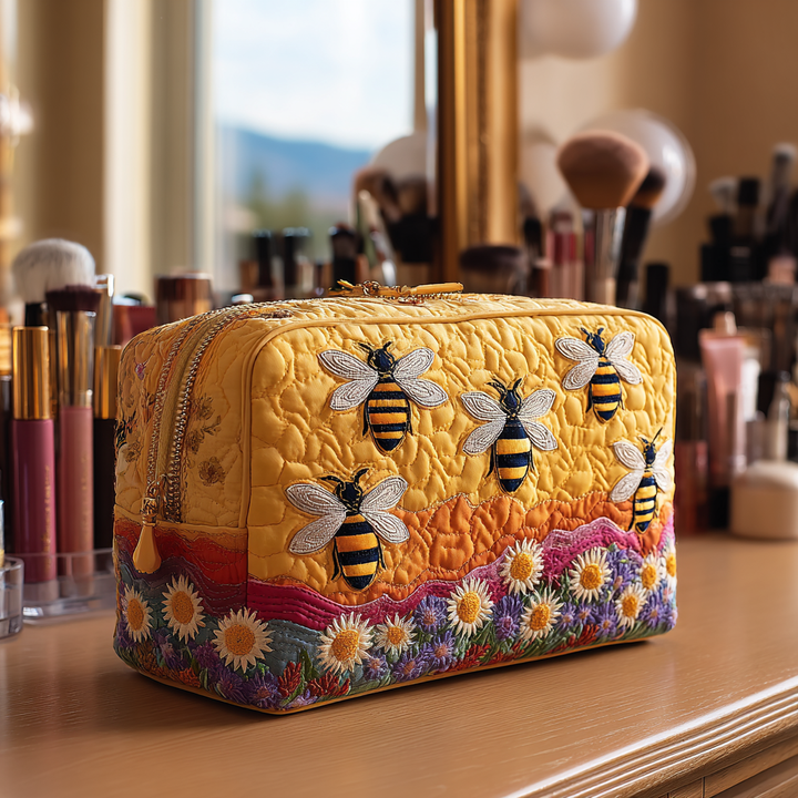 Trousse de Maquillage Matelassée Bee Haven