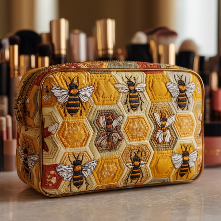 Trousse de Maquillage Matelassée Bee Meadow