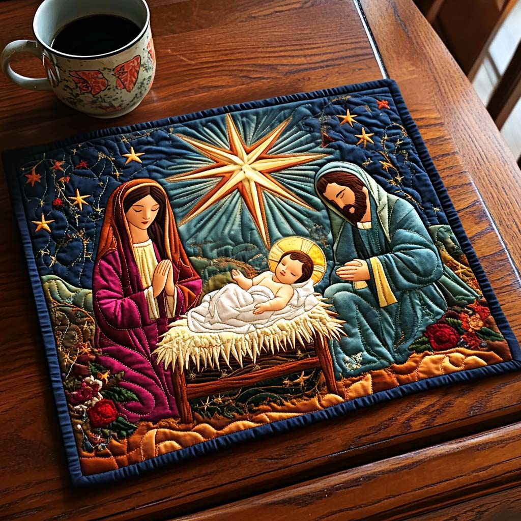 Nappe de Table Quiltée de Paix de Bethléem NCU0NT1471