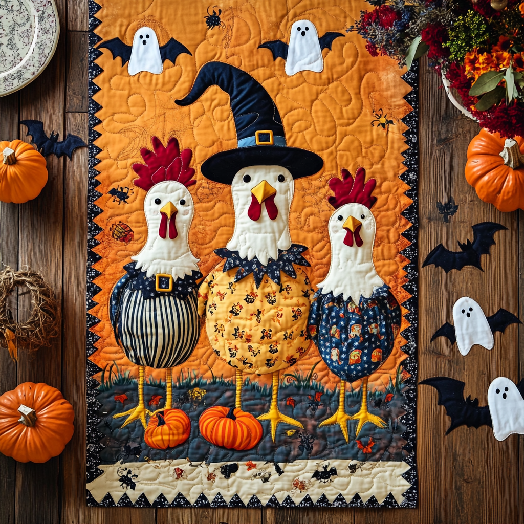 Chemin de Table Matelassé Halloween NCU0VT35