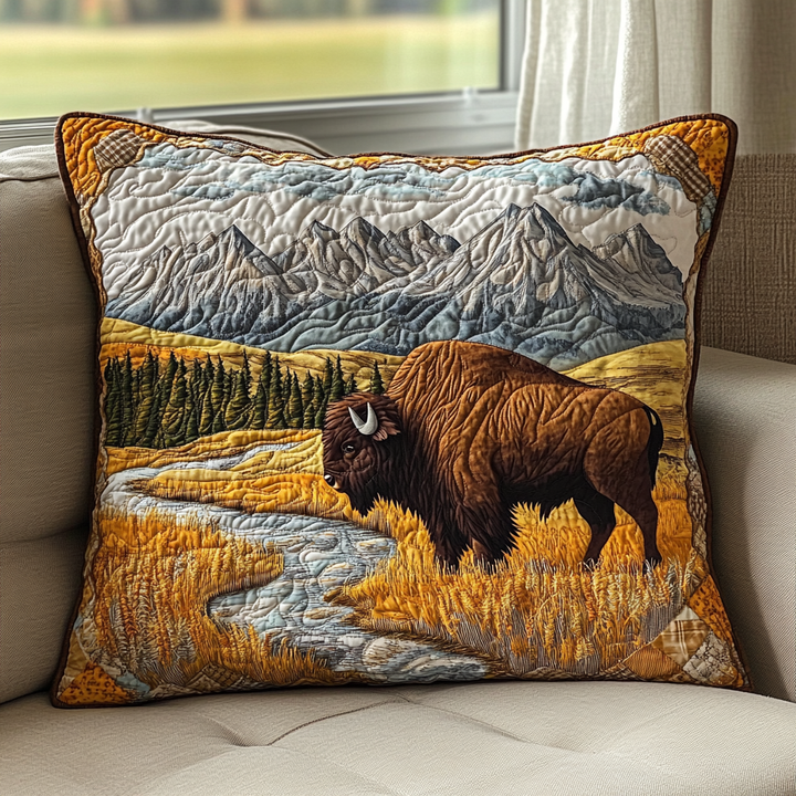 Taie d'oreiller matelassée Bison Trail NCU0DK9204