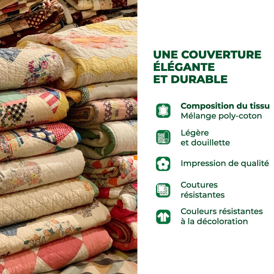 Japanese Koi Charm Quilted Blanket NCU0DV6423