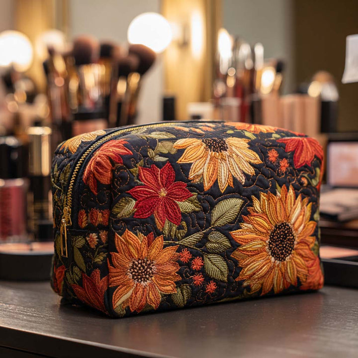 Trousse de Maquillage Matelassée Bloom Beauty