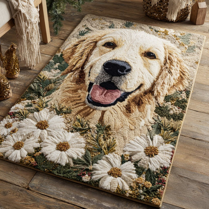 Bloom Golden Retriever Area Rug NCU0HH1522
