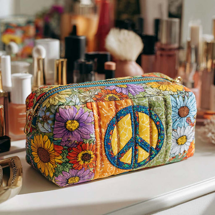 Trousse de Maquillage Matelassée Blooming Peace