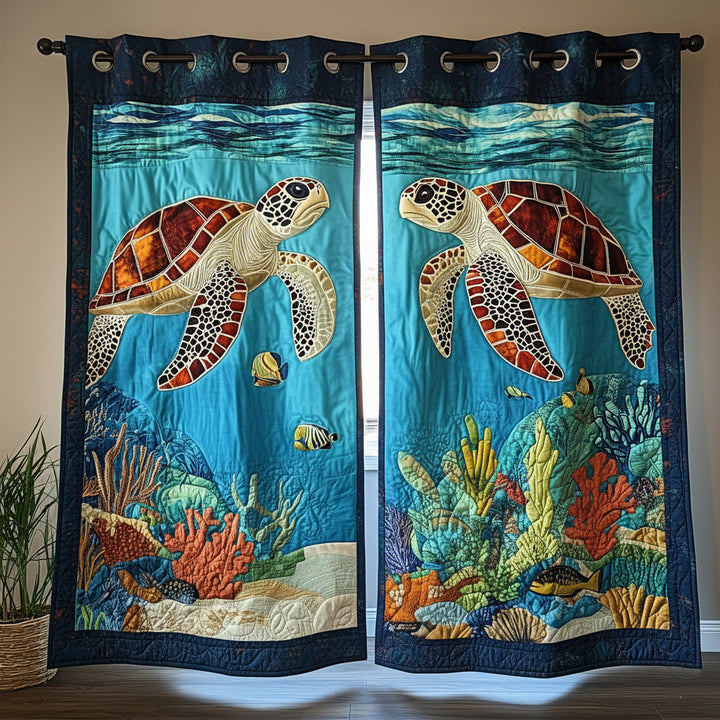 Rideaux Matelassés Blue Ocean Dweller NCU0NT10974