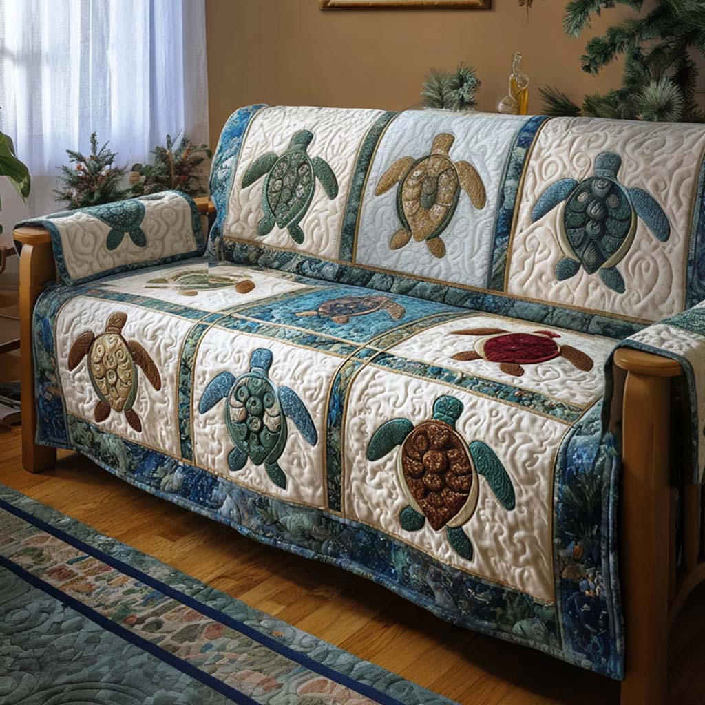 Housse de Canapé Matelassée Tortue