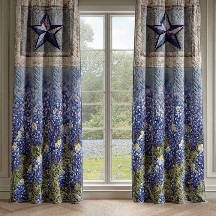 Rideaux Matelassés Étoile Bluebonnet NCU0XD2304