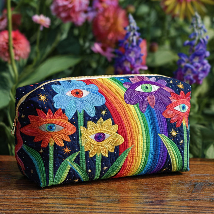 Trousse de Maquillage Matelassée Boho Fongique