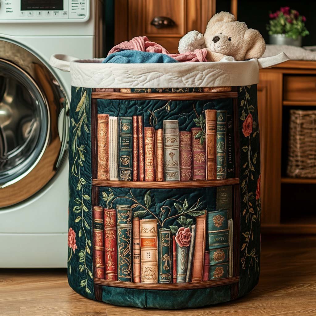Panier à linge matelassé Book Haven NCU0NNT1118
