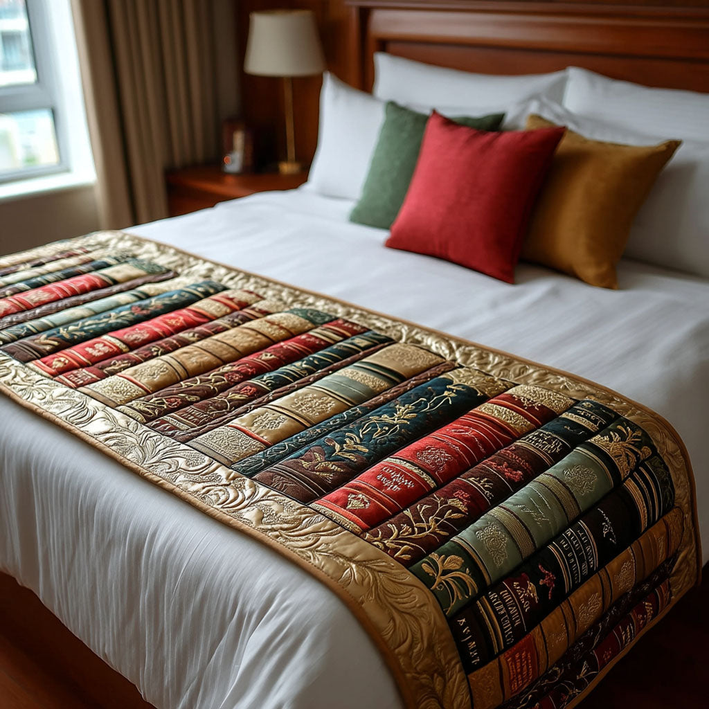 Couverture de Lit Matelassée Rêves de Bibliophile