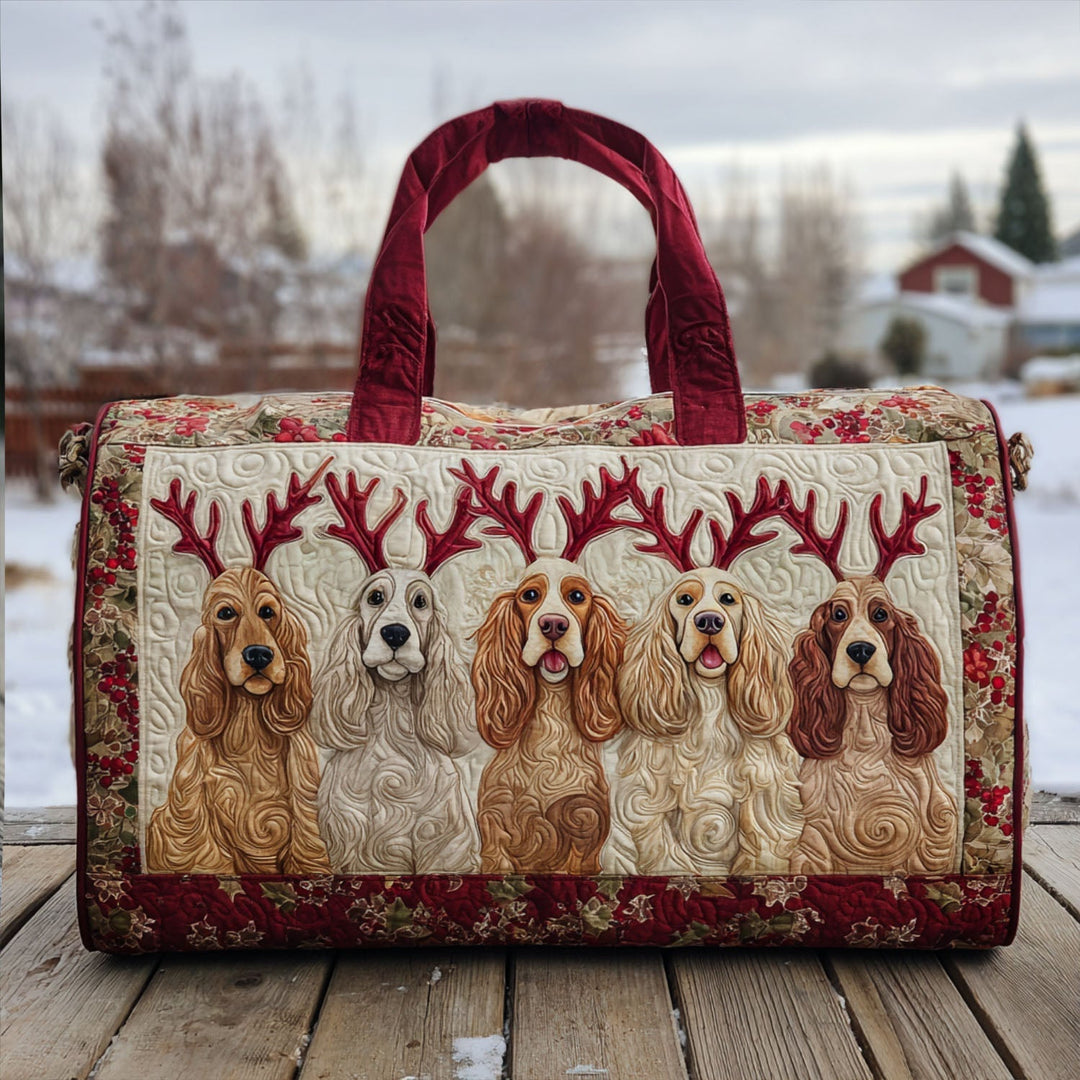 Sac de voyage matelassé Bouncy Spaniel