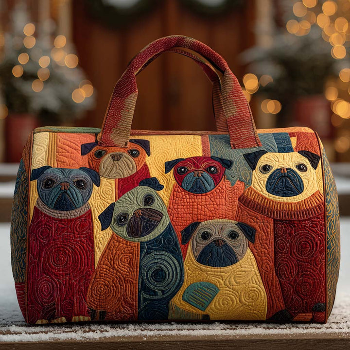 Sac de voyage matelassé Bubbles Pug