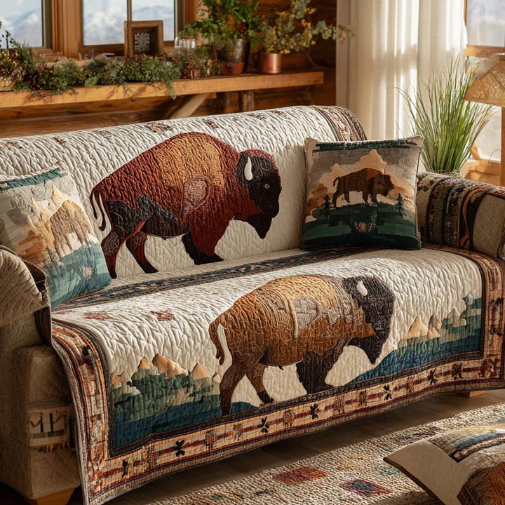 Housse de canapé matelassée Buffalo Spirit