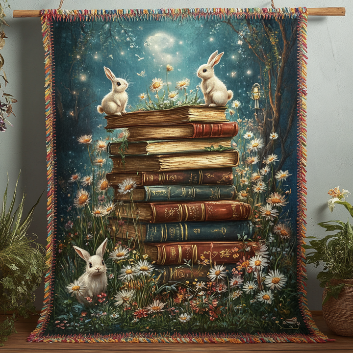 Couverture en Tissu Tissé Bunny Tale Retreat NCU0DV3884