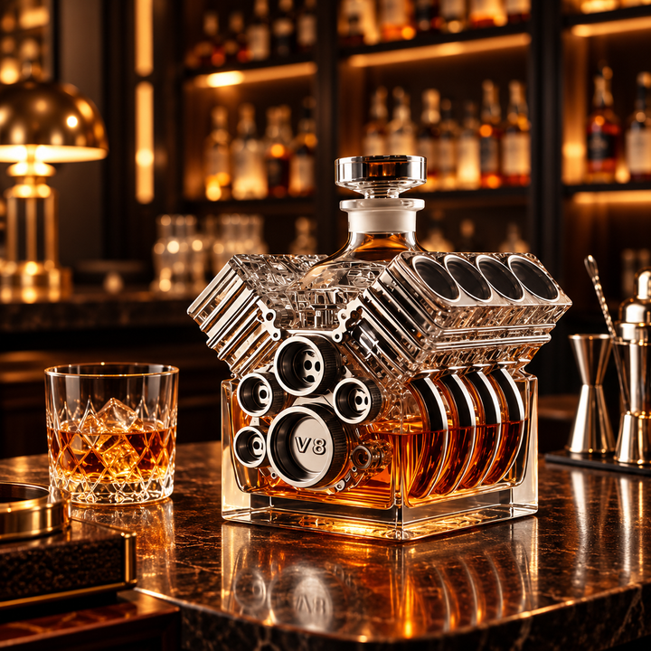Carafe à Whisky – Édition Moteur V8